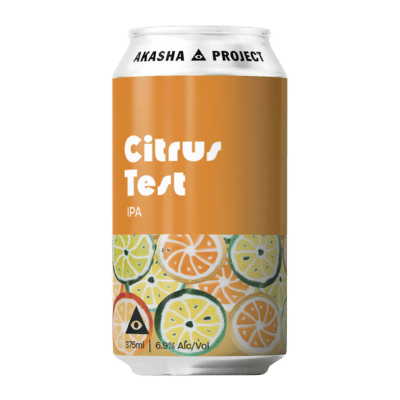 Akasha Citrus Test IPA 375ml Can Craft Beer Akasha Brewing Company