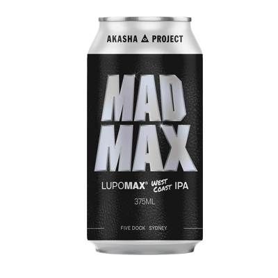 Akasha Mad Max Lupomax IPA 375ml Can Craft Beer Akasha Brewing Company