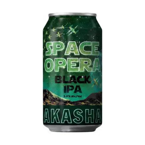 Akasha Space Opera Black IPA 375ml Can Craft Beer Akasha