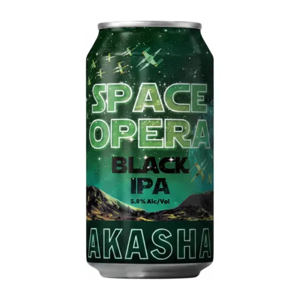 Akasha Space Opera Black IPA 375ml Can Craft Beer Akasha