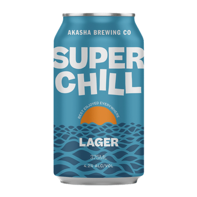 Akasha Super Chill Lager 375ml Can Craft Beer Akasha Brewing Company