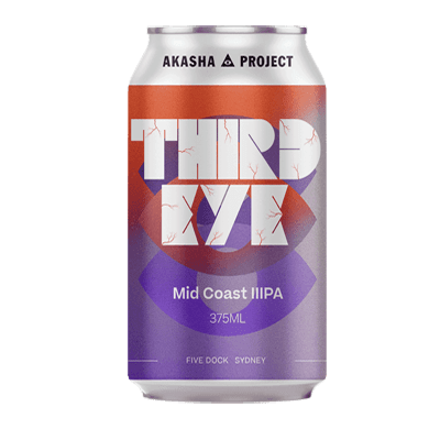 Akasha Third Eye Mid Coast IIIPA 375ml Can Craft Beer Akasha Brewing Company
