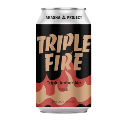 Akasha Triple Fire Amber Ale 375ml Can Craft Beer Akasha Brewing Company