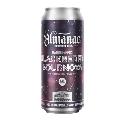 Almanac Beer Blackberry Sournova Sour Ale Single Almanac Beer Company