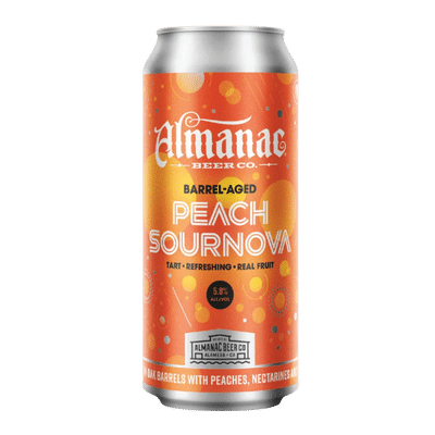 Almanac Peach Sournova 473ml Can Craft Beer Almanac Beer Company