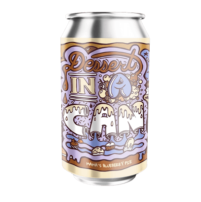 Amundsen Dessert In A Can Barrel Aged Mamma's Blueberry Pie Imperial Stout 330ml Can Craft Beer Amundsen Brewery