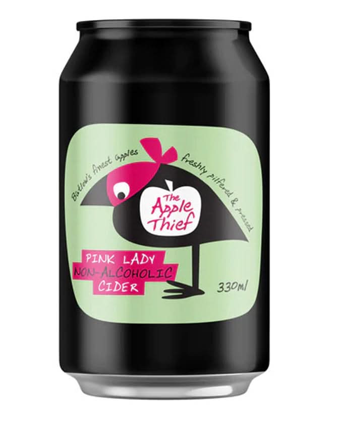 Apple Thief Pink Lady Non-Alcoholic Cider Sans Drinks Bundle The Apple Thief