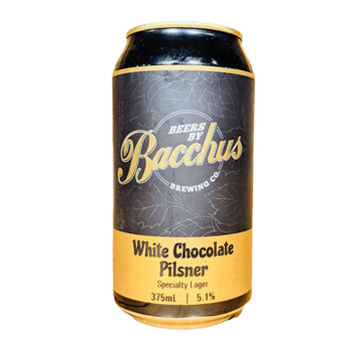 Bacchus Brewing White Chocolate Pilsner 375ml Can Craft Beer Bacchus Brewing Co.