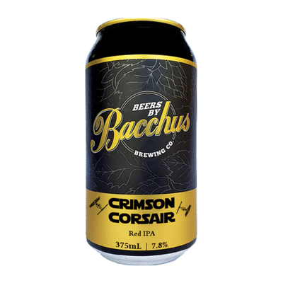 Bacchus Crimson Corsair Red IPA 375ml Can Craft Beer Bacchus Brewing Co.