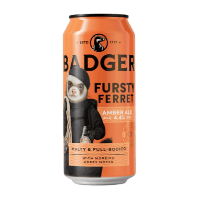 Badger Fursty Ferret Amber Ale 440ml Can Craft Beer Badger (Hall & Woodhouse)
