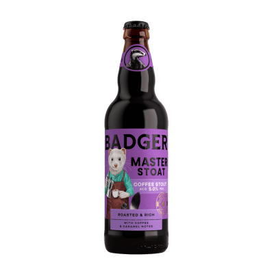 Badger Master Stoat Coffee Stout 500ml Bottle Craft Beer Badger (Hall & Woodhouse)