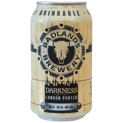 Badlands Dark London Porter 355ml Can Craft Beer Badlands Brewery