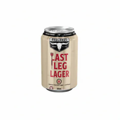 Badlands Last Leg Lager 355ml Can Craft Beer Badlands Brewery
