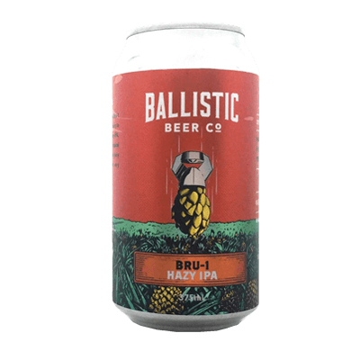 Ballistic Bru-1 Hazy IPA Craft Beer Ballistic Beer