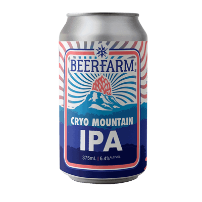 Beerfarm Cryo Mountain IPA 375ml Can Craft Beer Beerfarm