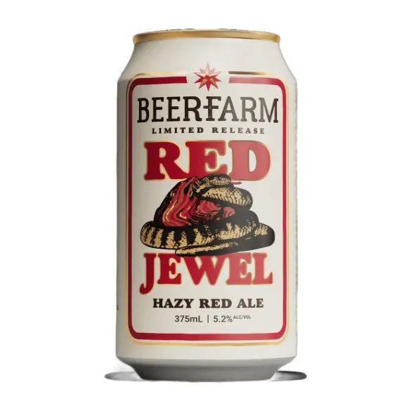 Beerfarm Red Jewel Hazy Red Ale 375ml Can Craft Beer Beerfarm