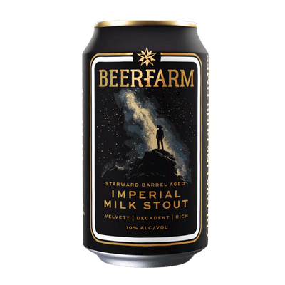 Beerfarm Starward BA Imperial Milk Stout 375ml Can Beerfarm