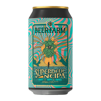 Beerfarm Superdelic NEIPA 375ml Can Craft Beer Beerfarm
