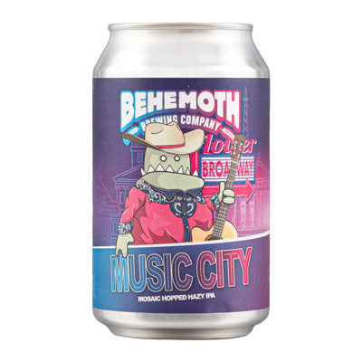Behemoth Music City Mosaic Hopped Hazy IPA 330ml Can Craft Beer Behemoth Brewing Company