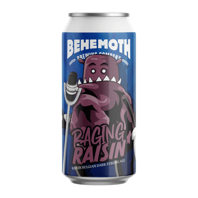 Behemoth Raging Raisin Belgian Dark Strong Ale 440ml Can Craft Beer Behemoth Brewing Company
