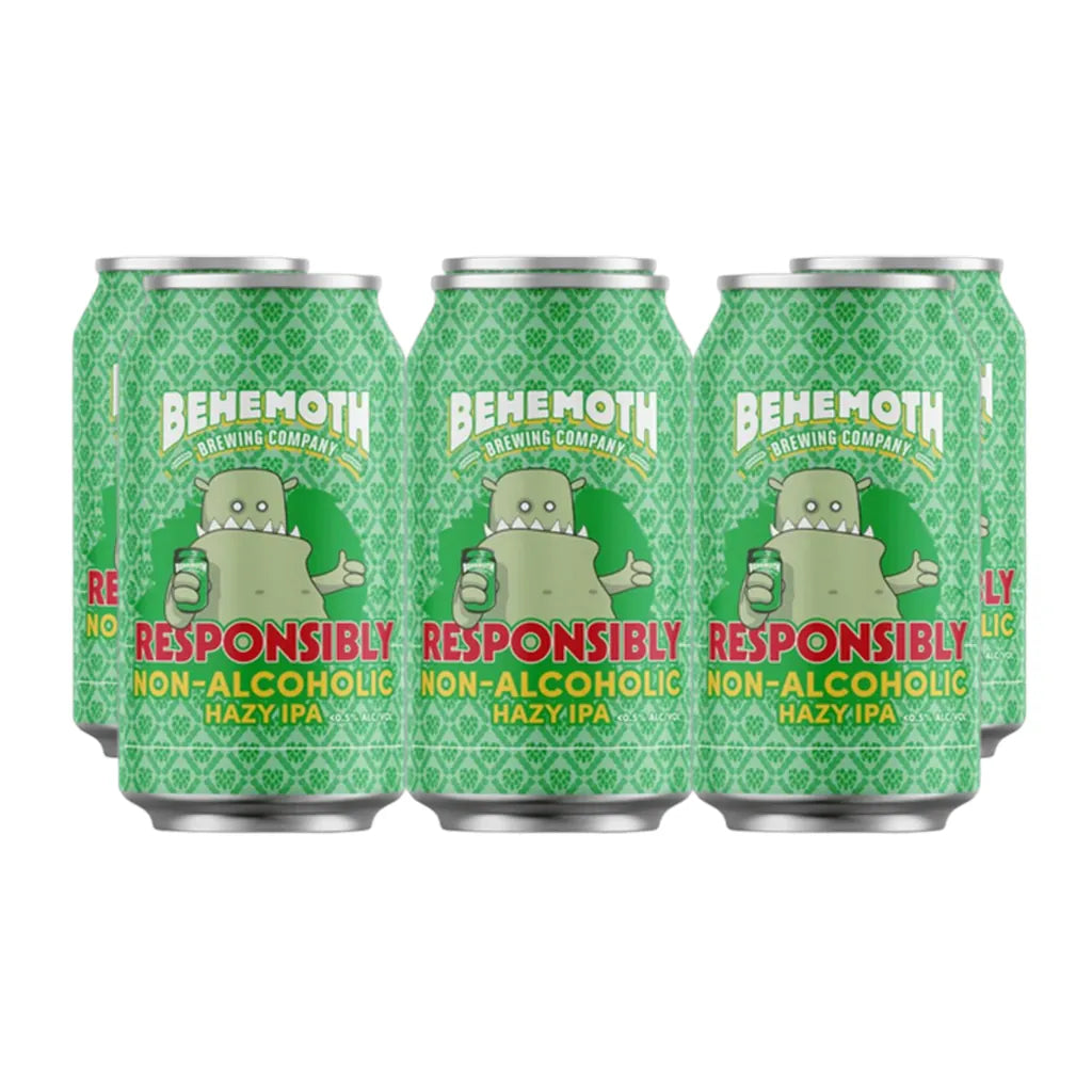 Behemoth Responsibly Non-Alc Hazy IPA 330ml Sans Drinks Bundle Beer Cartel