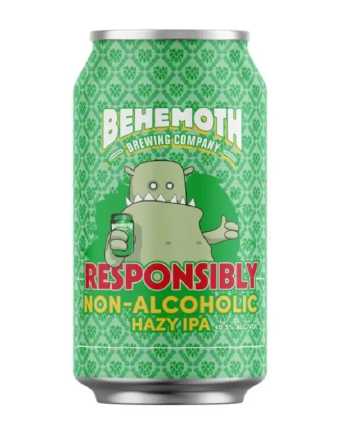 Behemoth Responsibly Non-Alc Hazy IPA 330ml Single Sans Drinks Bundle Beer Cartel