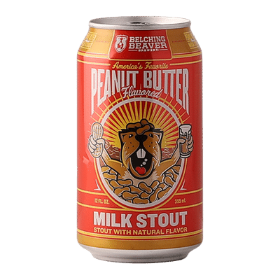 Belching Beaver Peanut Butter Milk Stout 355ml Can Craft Beer Belching Beaver Brewery