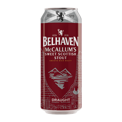 Belhaven McCallum's Sweet Scottish Stout 440ml Can Craft Beer Belhaven Brewery