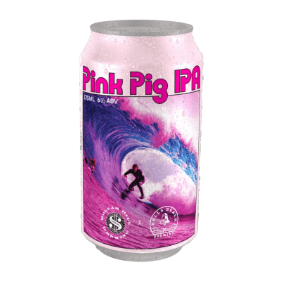 Bells Beach Brewing Pink Pig IPA 375ml Can Craft Beer Bells Beach Brewing