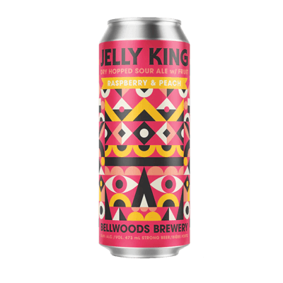 Bellwoods Jelly King Raspberry & Peach Dry Hopped Sour 473ml Can Craft Beer Bellwoods Brewery