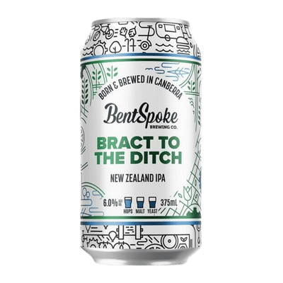 Bentspoke Bract To The Ditch NZ IPA 375ml Can Craft Beer Bentspoke Brewing Co