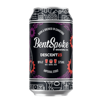 BentSpoke Descent 23 Imperial Stout 375ml Can Craft Beer Bentspoke Brewing Co