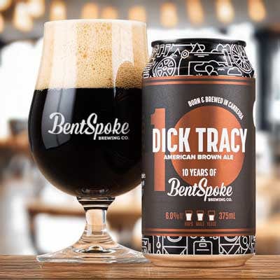 Bentspoke Dick Tracy American Brown Ale 375ml Can Craft Beer Bentspoke Brewing Co