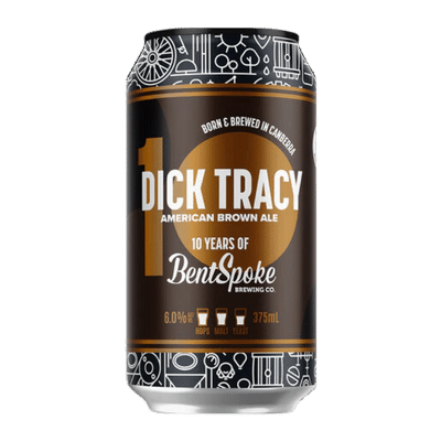 Bentspoke Dick Tracy American Brown Ale 375ml Can Craft Beer Bentspoke Brewing Co