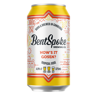 BentSpoke How's It Gosen? Tropical Gose 375ml Can Craft Beer Bentspoke Brewing Co