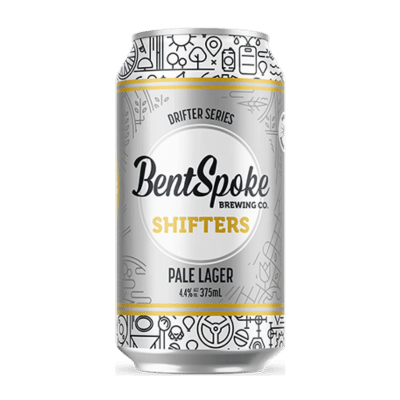 Bentspoke Shifters Pale Lager 375ml Can Craft Beer Bentspoke Brewing Co
