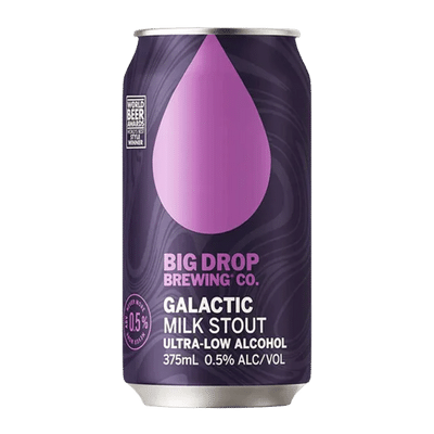 Big Drop Galactic Milk Stout Alcohol Free 375ml Can Craft Beer Big Drop Brewing Co