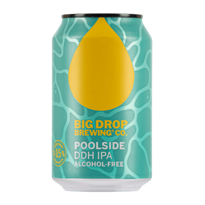Big Drop Poolside Alcohol Free DDH IPA 375ml Can Craft Beer Big Drop Brewing Co