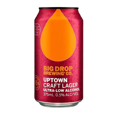 Big Drop Uptown Craft Alcohol Free Lager Craft Beer Big Drop Brewing Co