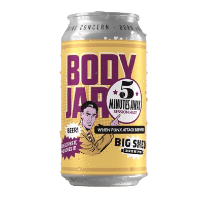 Big Shed/Body Jar 5 Minutes Away Hazy Pale Ale 375ml Can Craft Beer Big Shed Brewing Concern