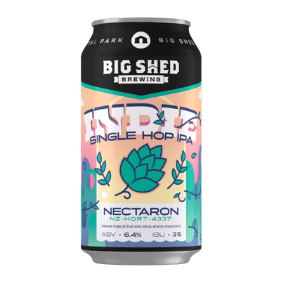 Big Shed Indie Single Hop IPA: Nectaron 375ml Can Craft Beer Big Shed Brewing Concern