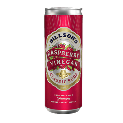 Billson's Raspberry Vinegar Classic Soda Case of 24 Craft Beer Billson's Brewery