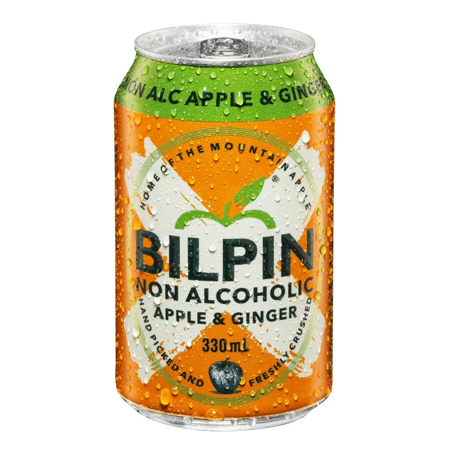 Bilpin Non-Alcoholic Cider Apple & Ginger Can 330ml Single Sans Drinks Bundle Beer Cartel