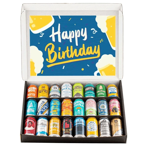 Birthday 24 Can Beer Box 24 Pack Core Beer Cartel
