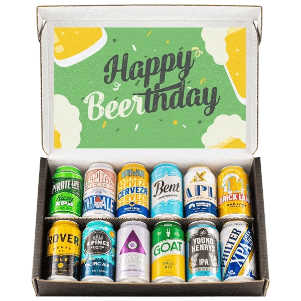 Birthday Beer Box Dozen Brews Core Beer Cartel