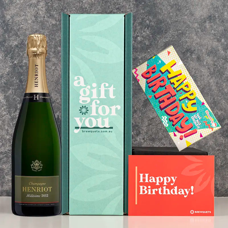 Birthday Champagne & Chocolate Hamper Champagne & Sparkling Brewquets