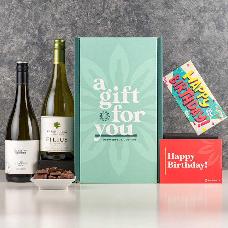 Birthday Duo Wine Hamper Wine Brewquets