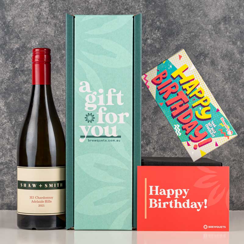Birthday Wine & Chocolate Hamper Brewquets
