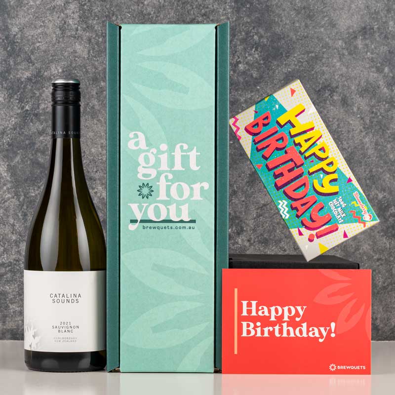Birthday Wine & Chocolate Hamper Brewquets