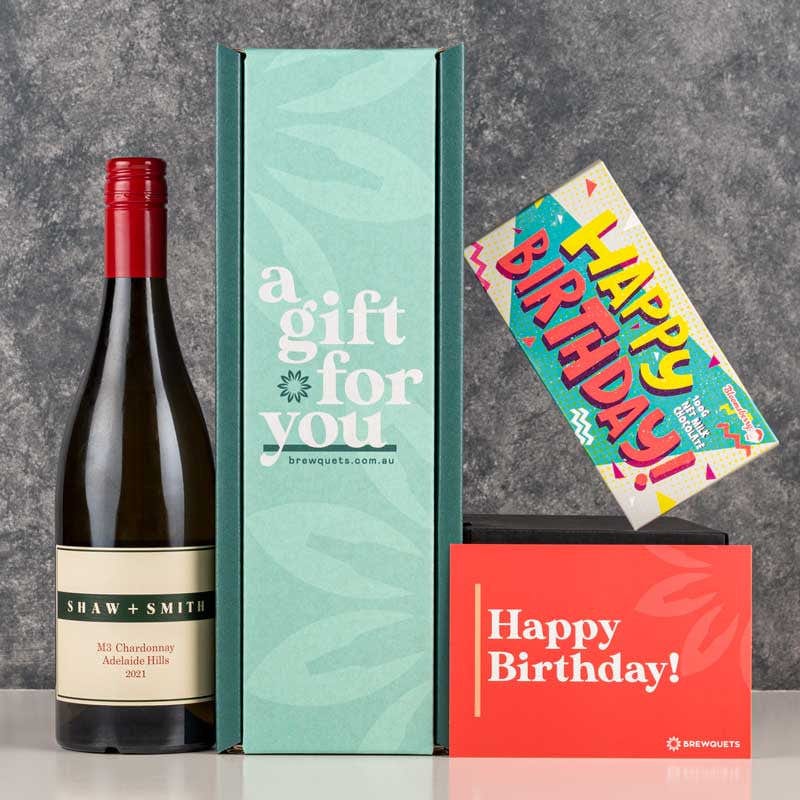 Birthday Wine & Chocolate Hamper Brewquets